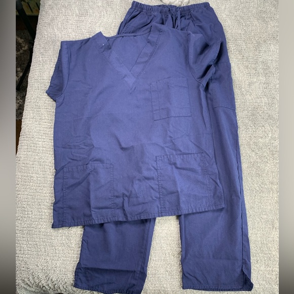 3/$30 Just Love Scrub Set - 6 Pocket Medical Uniform V-Neck Cargo Pant MEDIUM - Picture 5 of 10